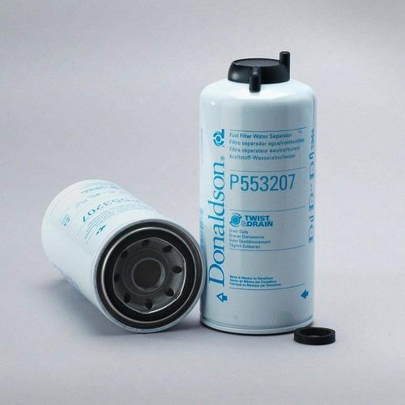 Donaldson P553207 Fuel Filter, 8.63" Water Separator Type, Spin-On Style, Cellulose Media Type